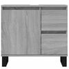 vidaXL Armario de ba&ntilde;o madera contrachapada gris Sonoma 65x33x60 cm
