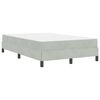 vidaXL Cama tipo Box Spring con colch&oacute;n Gris Claro 120 x 220 cm tela