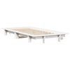 vidaXL Estructura de cama sin colchón madera maciza blanca 90x190 cm