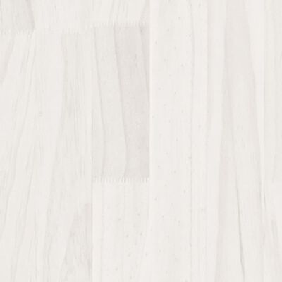 vidaXL Jardineras 2 uds madera maciza de pino blanca 110x31x70 cm