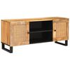 vidaXL Mueble de TV Marr&oacute;n 105 x 33 x 46 cm Madera de mango maciza