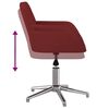 vidaXL Sillas de comedor giratorias 2 unidades tela rojo tinto