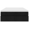 vidaXL Estructura cama otomana colchón tela negro 120x200cm