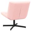vidaXL Silla giratoria Rosa 63 x 75 x 76 cm Piel de oveja