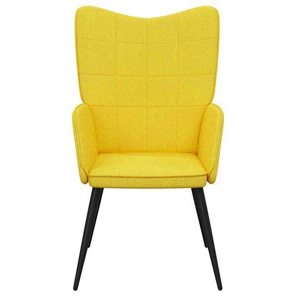 vidaXL Sill&oacute;n de relax de tela amarillo mostaza
