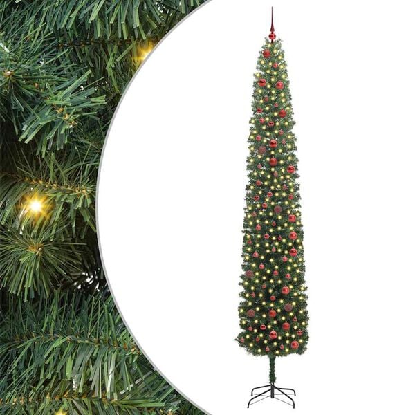 vidaXL &Aacute;rbol de Navidad artificial Verde 300 cm PVC, Acero y Pl&aacute;stico