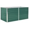 vidaXL Jardinera elevada de acero galvanizado verde 160x80x77cm