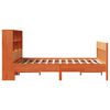 vidaXL Cama sin colch&oacute;n madera maciza de pino marr&oacute;n cera 160x200 cm