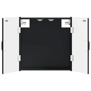 vidaXL Armario para dianas HAARLEM Negro 52,5 x 10,5 x 53,5 cm