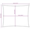 vidaXL Toldo de vela rectangular tela Oxford beige 2,5x3,5 m
