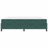 vidaXL Estructura de cama con colch&oacute;n Verde oscuro 200 x 200 cm tela