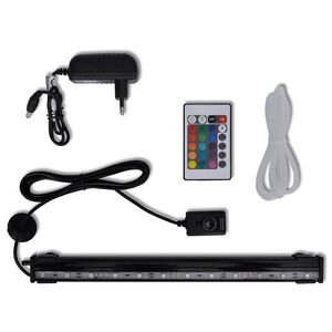vidaXL L&aacute;mpara sumergible LED de burbujas para acuario RGB 32 cm