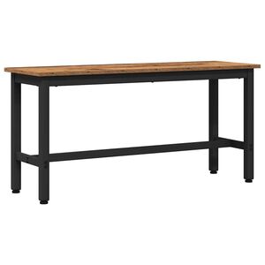 vidaXL Banca de Comedor Madera vieja 100 x 32,5 x 48,5 cm