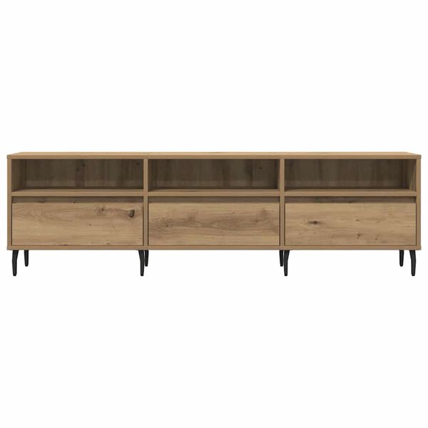 vidaXL Mueble de TV madera de ingeniería roble artisan 150x30x44,5 cm