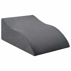 vidaXL Almohada para Piernas 68 x 41 x 24 cm Espuma PU Gris