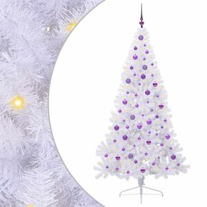 vidaXL &Aacute;rbol de Navidad artificial con 300 LED 210 cm PVC y Acero