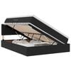vidaXL Cama con almacenamiento Negro 140 x 200 cm Terciopelo