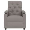 vidaXL Sill&oacute;n reclinable de tela gris taupe
