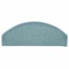 vidaXL Felpudos para escaleras 30 unidades 65x24x4 cm Azul Mar Semicircular Grande