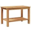 vidaXL Mesa de Caf&eacute; Marr&oacute;n 70 x 40 x 45 cm Madera de teca maciza
