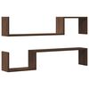 vidaXL Estantes de pared 2 uds madera color roble marr&oacute;n 100x15x20cm