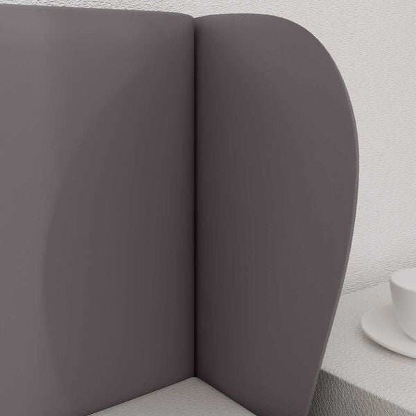 vidaXL Oreja de cabecero Gris Tenue 40 x 23 x 6 cm PVC