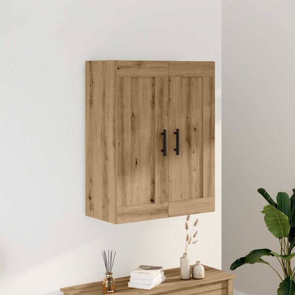 vidaXL Armario de pared madera ingenier&iacute;a roble artisian 69,5x34x90 cm