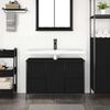 vidaXL Mueble de lavabo con cajones roble negro 90x34,5x60 cm