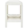 vidaXL Carrito de bebidas plástico blanco 69x53x72 cm