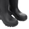 vidaXL Botas de agua con calcetines extraíbles negro número 40 PVC