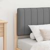 vidaXL Estructura de Cama con Cabecera Tapizada Gris Claro 75 x 190 cm
