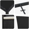 vidaXL Conjunto de Comedor de Jard&iacute;n con coj&iacute;n 3 pcs Negro
