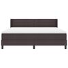 vidaXL Cama tipo Box Spring Marr&oacute;n Oscuro 200 x 180 cm Poli&eacute;ster