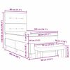 vidaXL Cama tipo Box Spring con colch&oacute;n Rosa 80 x 200 cm Terciopelo