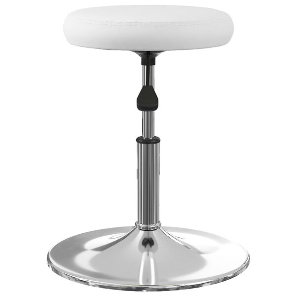 vidaXL Sillas de comedor 2 unidades cuero sintético blanco