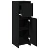 vidaXL Gabinete de Ba&ntilde;o con caj&oacute;n Roble Negro 30 x 30 x 95 cm