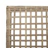 vidaXL Silla de Jardín 2 pcs Beige 53 x 60 x 85cm ratán sintético