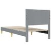 vidaXL Estructura de cama con cabecera Gris Claro 80 x 200 cm tela