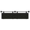 vidaXL Cabecera Colgante Negro 190 x 55 x 5 cm Cuero sint&eacute;tico