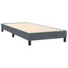 vidaXL Cama box spring con colch&oacute;n terciopelo gris oscuro 100x220 cm