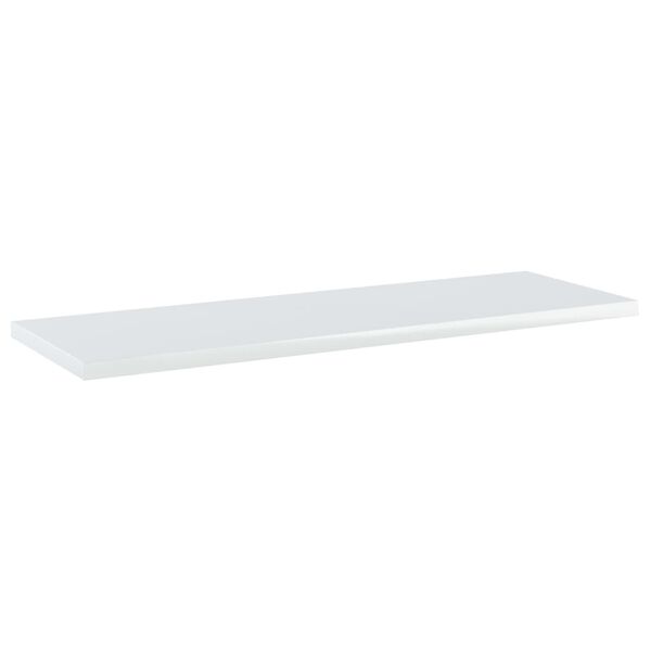 vidaXL Estante estanter&iacute;a 4uds contrachapada blanco brillo 60x20x1,5cm