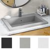 vidaXL Lavabo de granito gris 600x450x120 mm