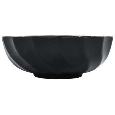 vidaXL Lavabo 46x17 cm cerámica negro