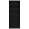 vidaXL Armario Roble Negro 80 x 50 x 200 cm Madera de ingenier&iacute;a