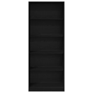 vidaXL Armario Roble Negro 80 x 50 x 200 cm Madera de ingenier&iacute;a
