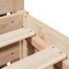 vidaXL Estructura de cama sin colch&oacute;n madera de pino blanco 150x200 cm