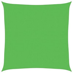 vidaXL Toldo de vela HDPE verde claro 160 g/m&sup2; 4x4 m