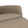 vidaXL Sill&oacute;n reclinable con reposapi&eacute;s cuero sint&eacute;tico capuchino