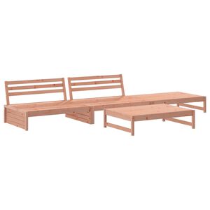 vidaXL Juego de muebles de jard&iacute;n 4 pzas madera maciza abeto Douglas