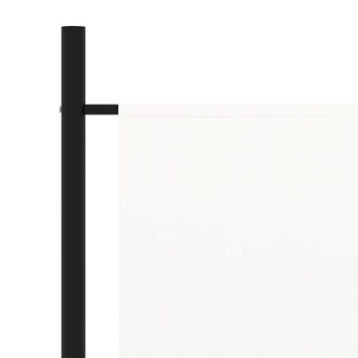 vidaXL Biombo divisor de tela blanco 175x180 cm